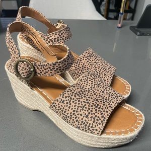 Cheetah Print Sandal Platform